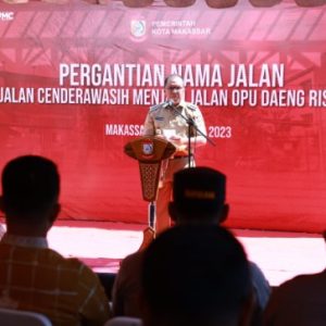 Danny Pomanto Resmikan Pergantian Nama Jalan Cendrawasih Jadi Opu Daeng Risaju